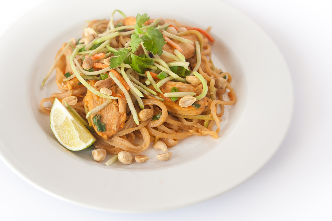 Asian Peanut Noodles and Chicken